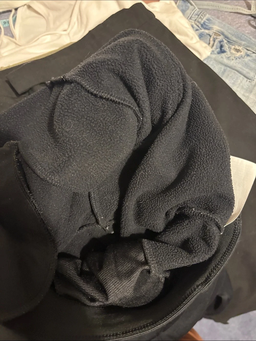 Nike Black Womens Sweatpants with White Swoosh and fleece lining